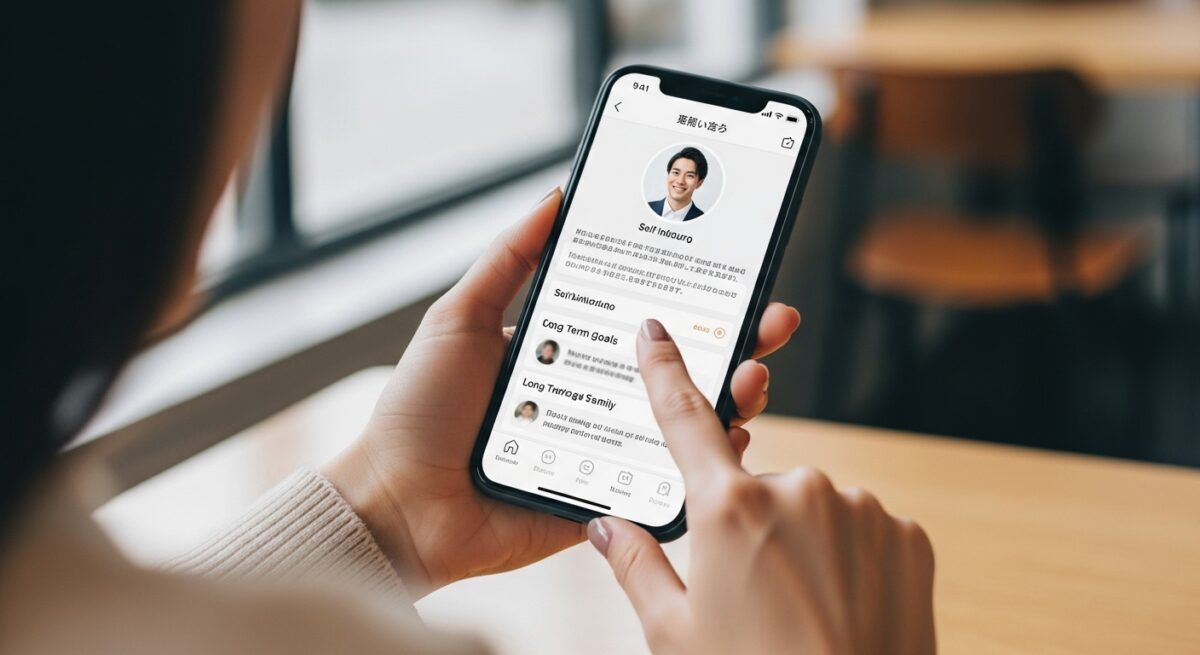 プロフィールで本気度を事前確認