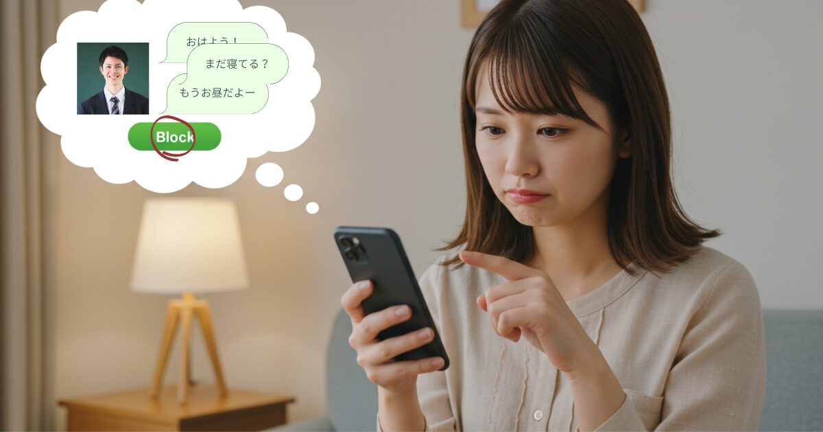 マッチングアプリでLINE交換後ブロックする女性の心理と理由